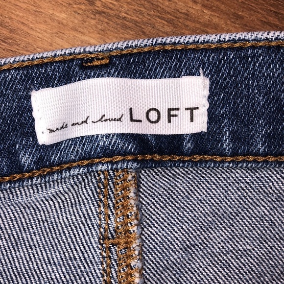 LOFT high waist skinny ankle jeans size 0/25 - Picture 10 of 11